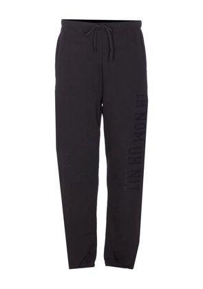 Ih Nom Uh Nit elasticised logo-patch track pants - Black