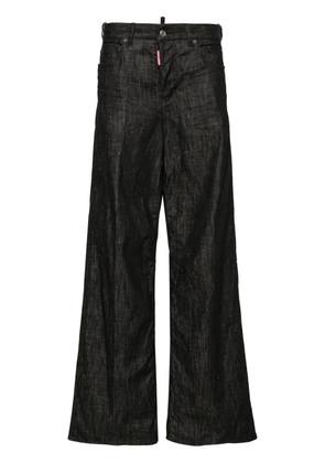 DSQUARED2 Traveller mid-rise wide-leg jeans - Black