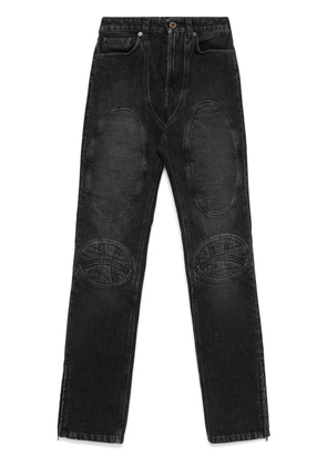 Jean Paul Gaultier lace-up jeans - Black