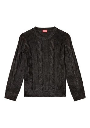 Diesel K-Michiu cable-knit sweater - Black