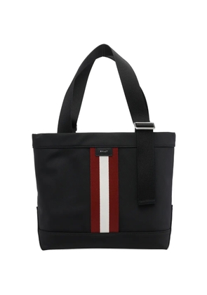 Bally stripe adaptable-straps shoulder bag - Black