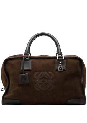 Loewe Pre-Owned 2004 Suede Amazona 36 handbag - Brown