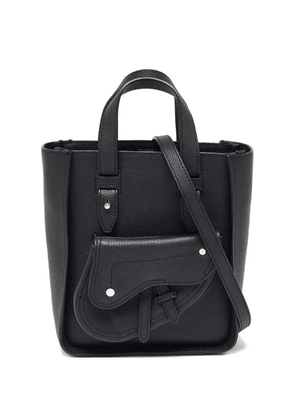 Christian Dior Pre-Owned Saddle leather pocket tote bag - Black