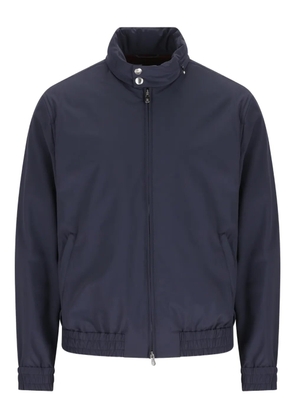 Brunello Cucinelli high-collar zip-up bomber jacket - Blue