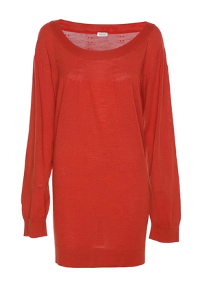 Agnona Vintage boat-neck long-sleeve sweater - Red
