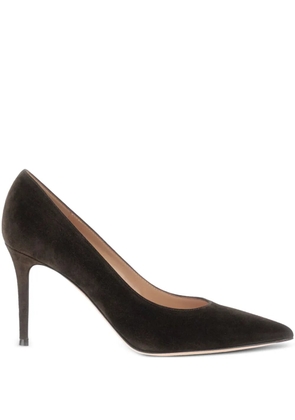Gianvito Rossi Gianvito 85mm suede pumps - Brown