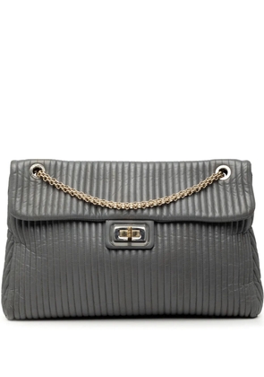 CHANEL Pre-Owned 2010-2011 Vertical Quilted Iridescent Calfskin Mademoiselle Lock Bijoux Flap shoulder bag - Grey