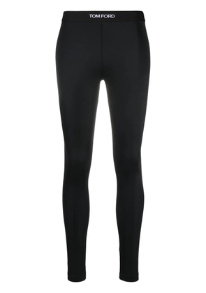 TOM FORD logo-waistband leggings - Black
