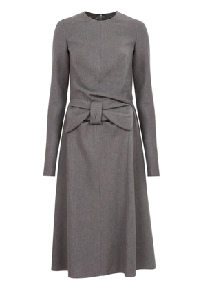 Maison Margiela bow-detailing midi dress - Grey
