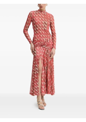 Bardot Lea spot ruched dress - Red