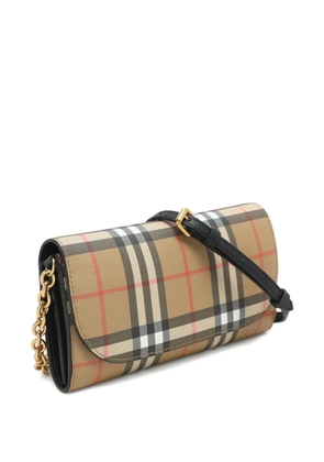 Burberry Pre-Owned Henley checked wallet - Neutrals