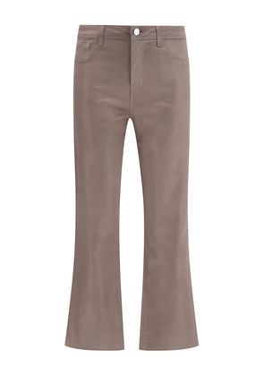 L'Agence Kendra mock pocket flared trousers - Brown