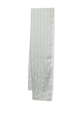 Giorgio Armani Pre-Owned striped scarf - Grey