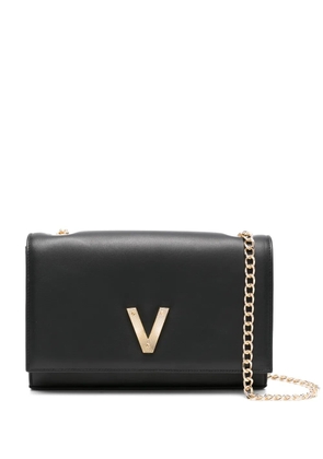 Via Roma 15 logo-plaque shoulder bag - Black