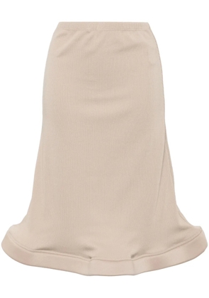 Melitta Baumeister circle-bottom midi skirt - Brown