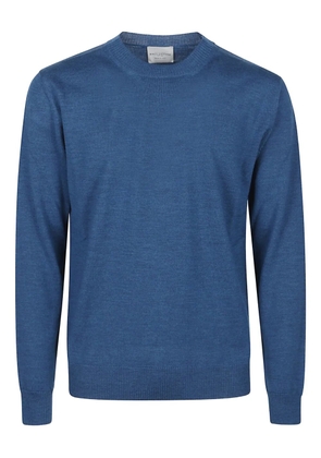 Ballantyne crew-neck merino-wool sweater - Blue