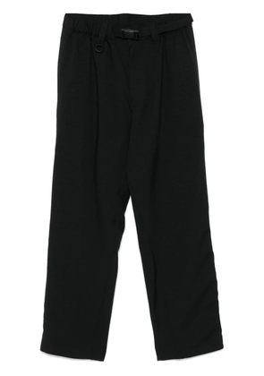Y-3 3 Stripes-logo trousers - Black