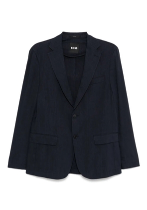 BOSS single-breasted blazer - Blue