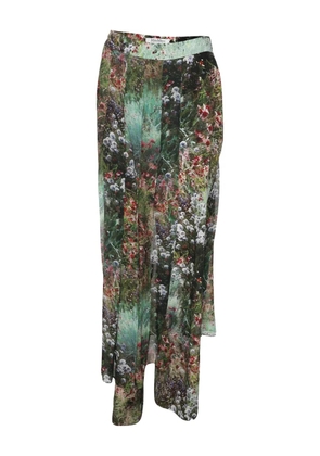 Max Mara floral-printed pleated trousers - Green