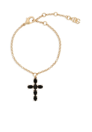 Dolce & Gabbana crucifix-pendant bracelet - Gold
