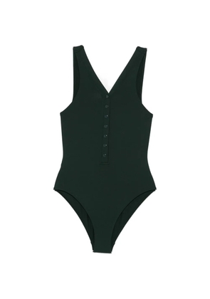 ERES button v-neck swimsuit - Green
