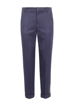 Balmain logo-tape trousers - Blue