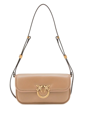 PINKO small Love Bag leather cross body bag - Neutrals