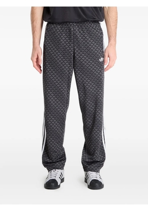 adidas Firebird logo-pattern trousers - Black