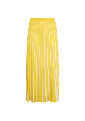 Valentino Garavani pleated midi skirt - Yellow