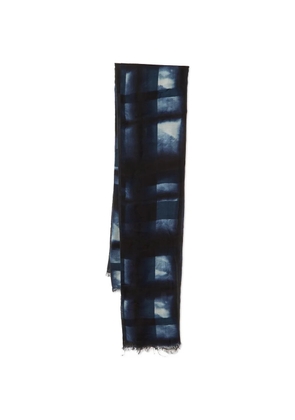 Burberry Pre-Owned checked scarf - Blue