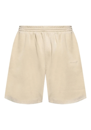 Balenciaga logo-embroidered bermuda shorts - Neutrals