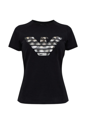 Emporio Armani eagle logo T-shirt - Black