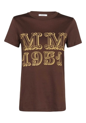 Max Mara graphic-print T-shirt - Brown