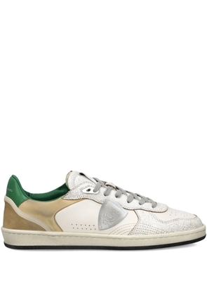 Philippe Model Paris Nice textured leather sneakers - White