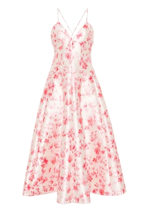 Philosophy Di Lorenzo Serafini floral-print flared midi dress - Yellow