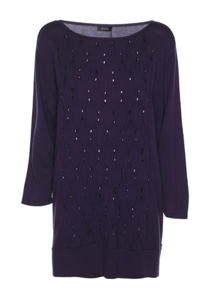 BASLER crystal-embellished sweater - Purple