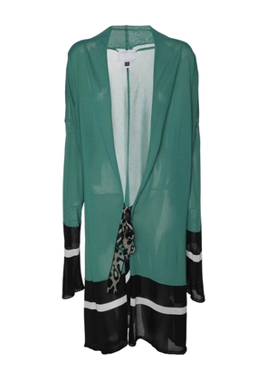 Cavalli Class open-kint coat - Green