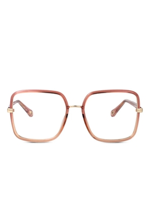Chloé Eyewear oversized-frames glasses - Pink