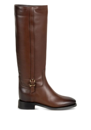 Santoni buckle leather boots - Brown
