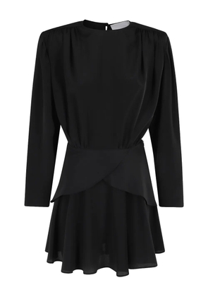 Erika Cavallini tiered-skirt mini dress - Black