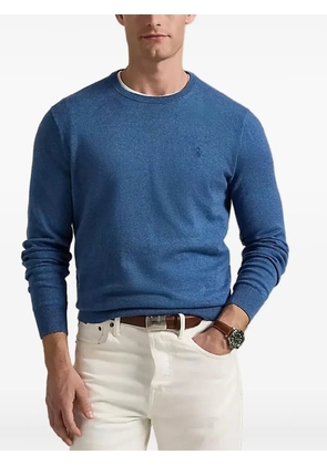 Polo Ralph Lauren embroidered crew-neck sweater - Blue