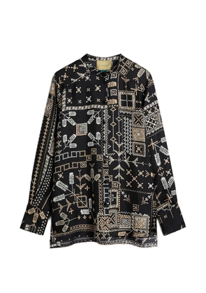 Momoni patterned shirt - Black