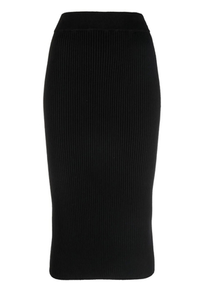 Versace Jeans Couture knitted midi skirt - Black