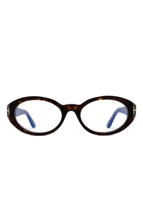 TOM FORD Eyewear oval-frame glasses - Brown