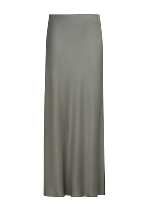 Brunello Cucinelli side-slit midi skirt - Green