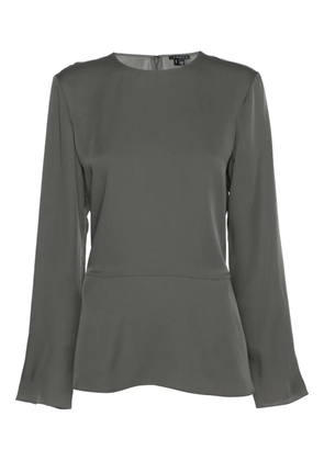Theory full-sleeve silk top - Grey