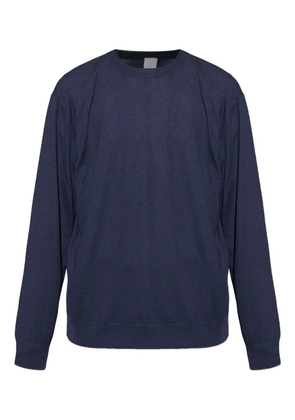Eleventy round-neck long-sleeve sweater - Blue