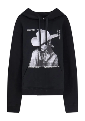 Ih Nom Uh Nit graphic-print hood hoodie - Black