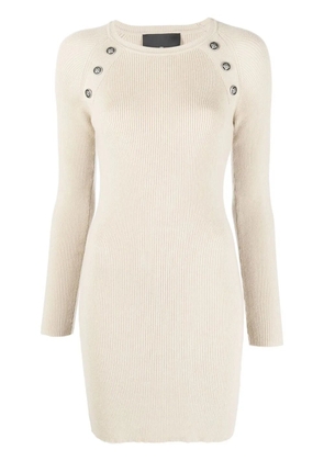 John Richmond button-embellished detail dress - Neutrals