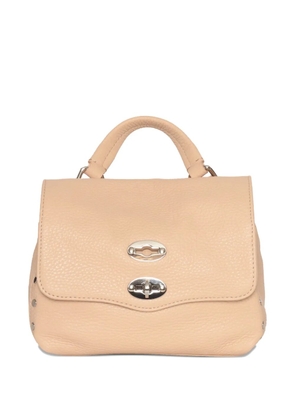 Zanellato Postina Daily leather top-handle studded tote bag - Neutrals